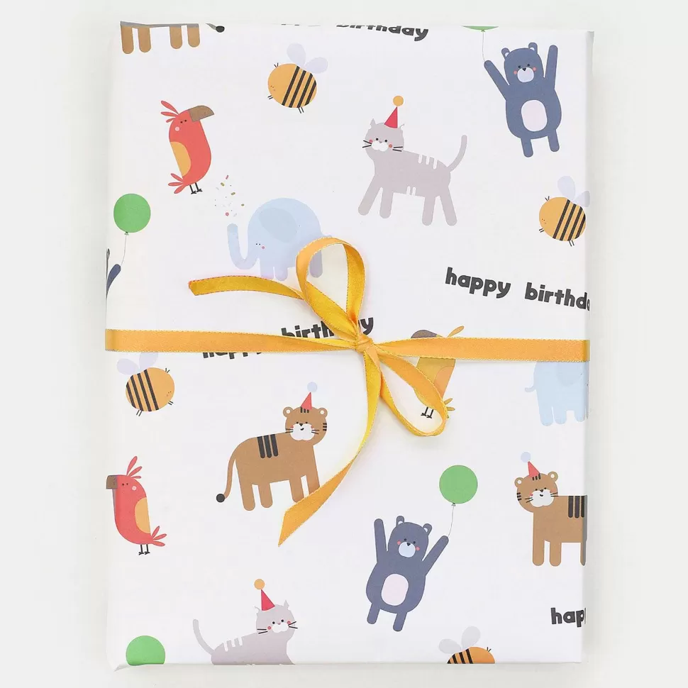 Shop Animals Birthday Wrapping Paper Wrapping Paper