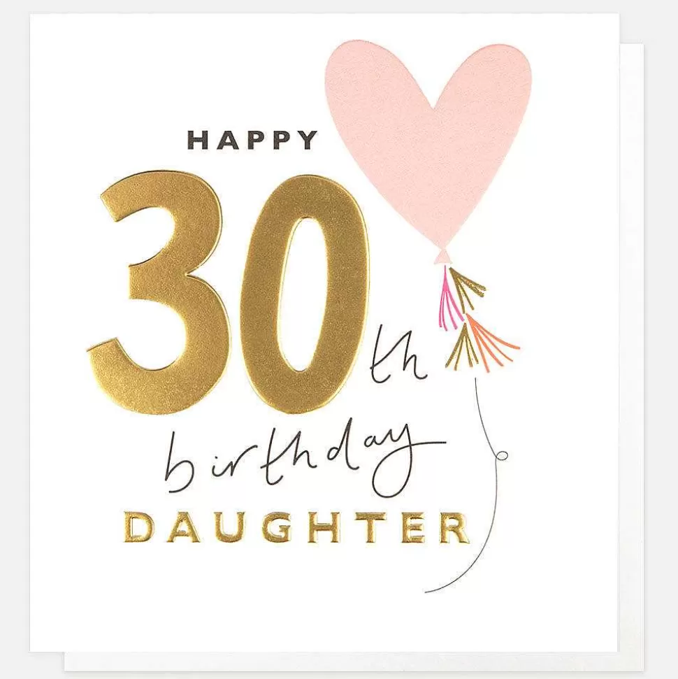 Fashion Balloon 30Th Birthday Card For Daughter Female Relation