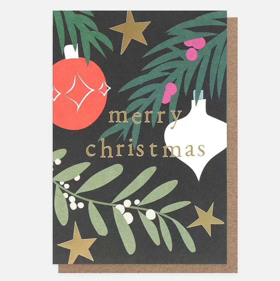 Best Baubles & Branches Small Christmas Card Pack Of 10 Christmas Cards
