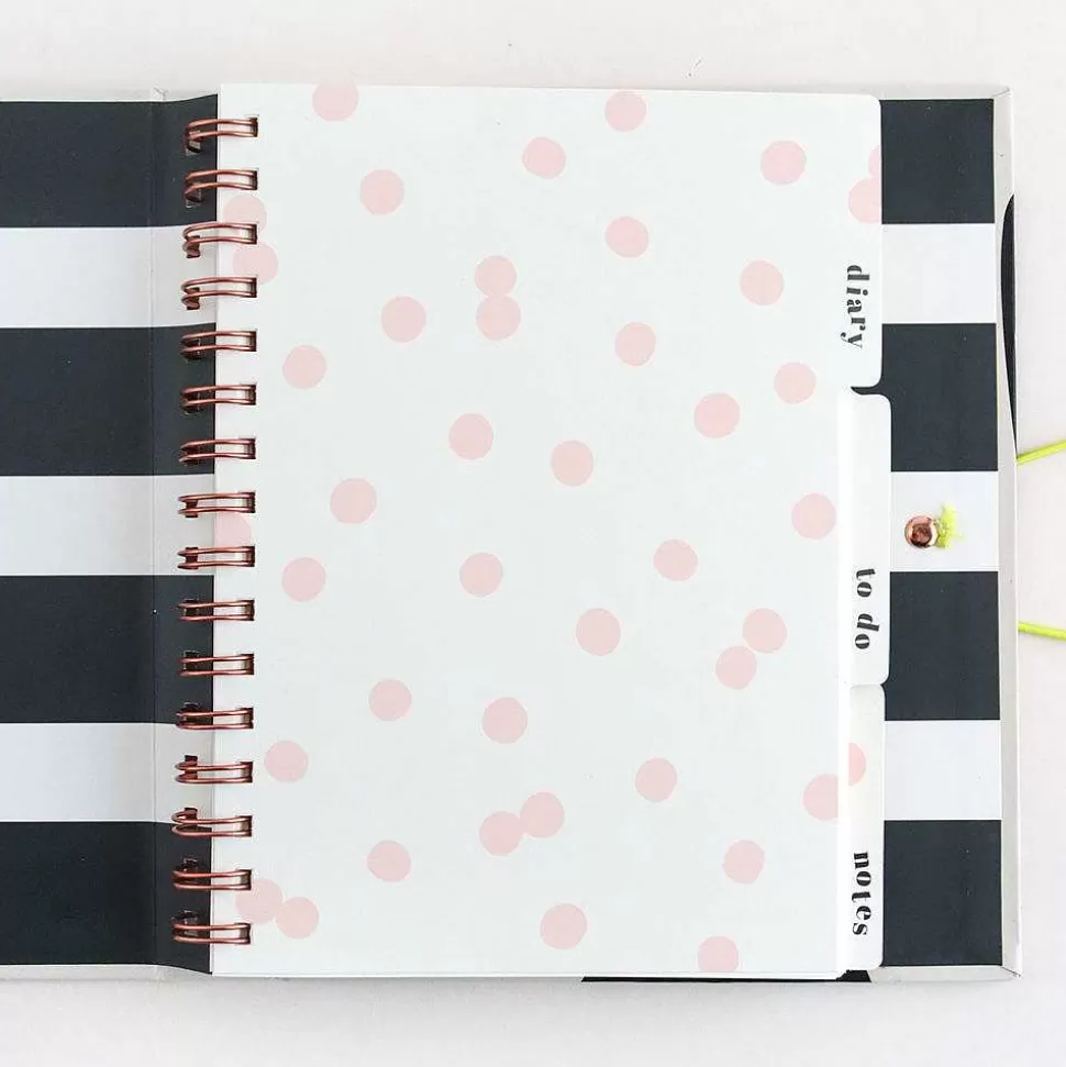 Clearance Big Charcoal Heart Organiser Journals & Planners