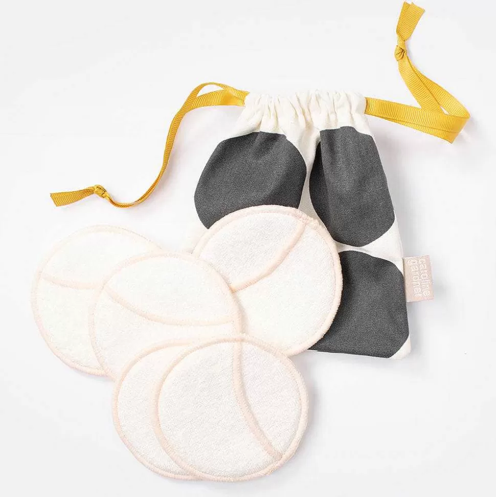 Online Big Mono Spot Bamboo Cleansing Pads Travel Accessories