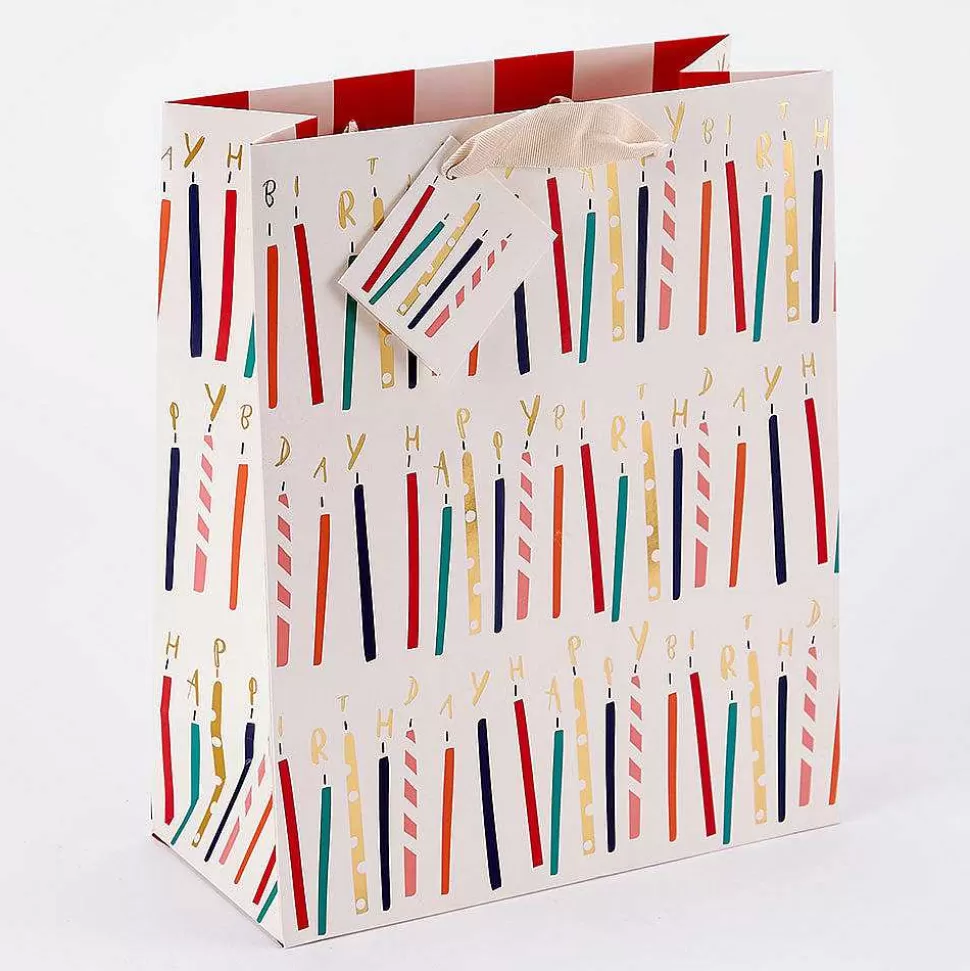 Outlet Birthday Candles Large Gift Bag Gift Bags