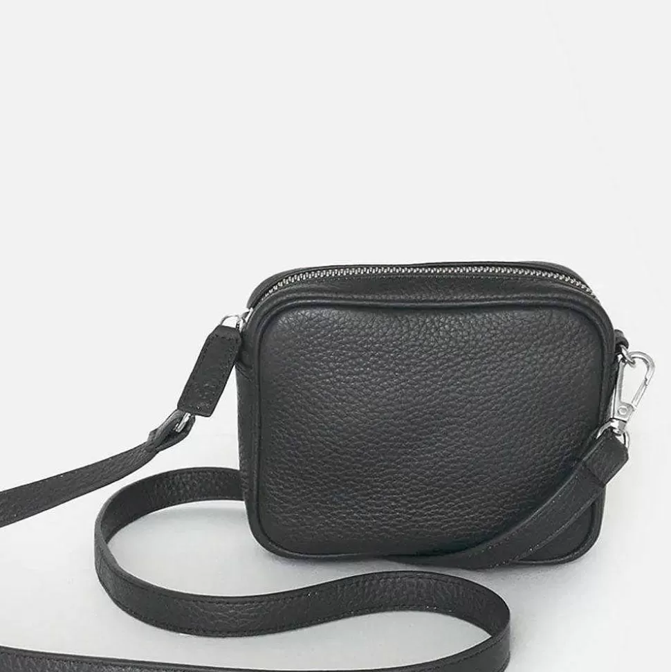 Outlet Black Leather Mini Camera Bag Camera Bags
