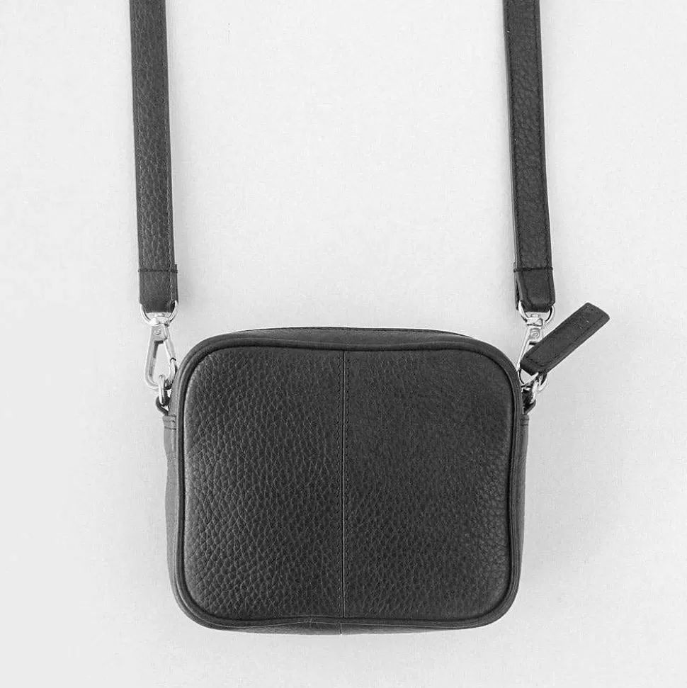 Outlet Black Leather Mini Camera Bag Camera Bags