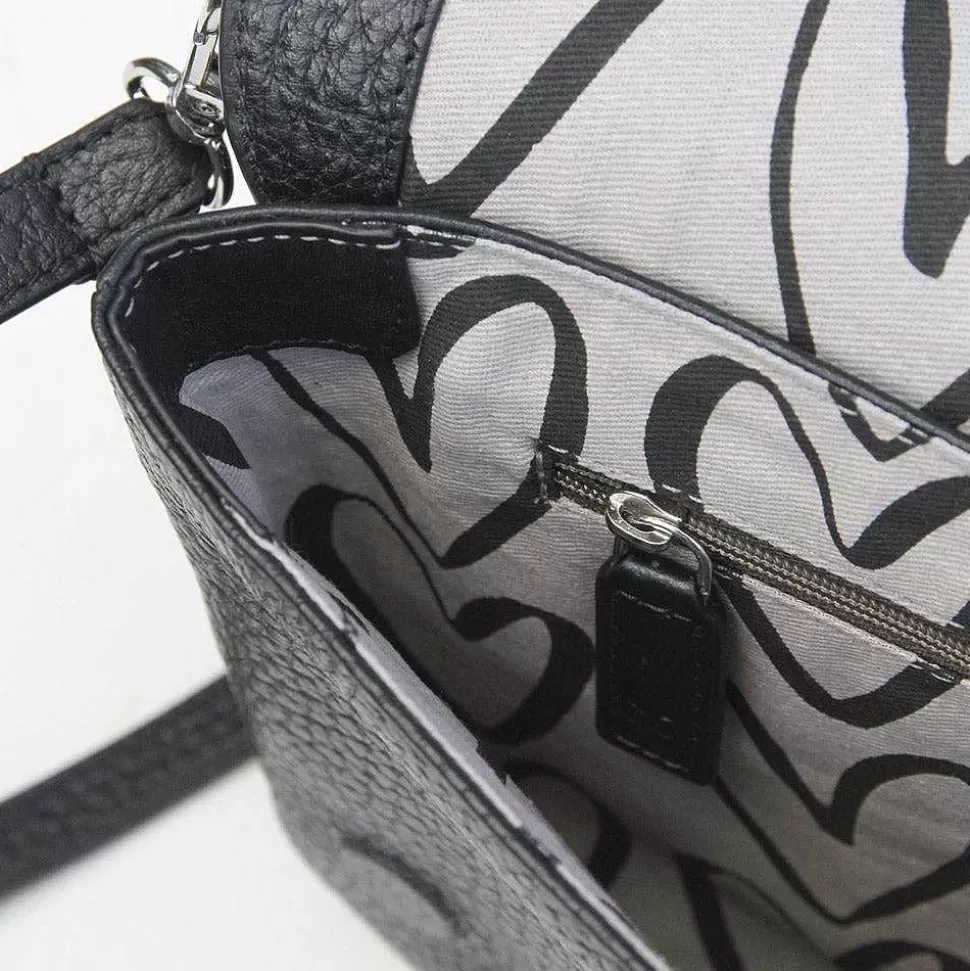New Black Pebble Leather Relaxed Hoxton Satchel Crossbody Bags