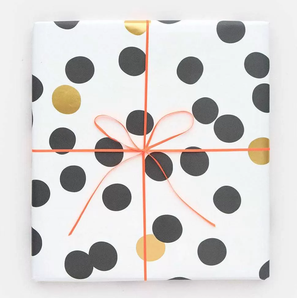 Online Black/Gold Spot Wrapping Paper Wrapping Paper
