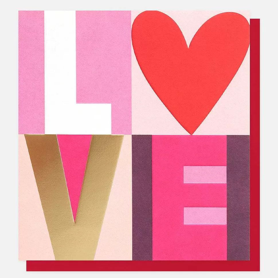 Outlet Bold Love Heart Card Wedding Cards