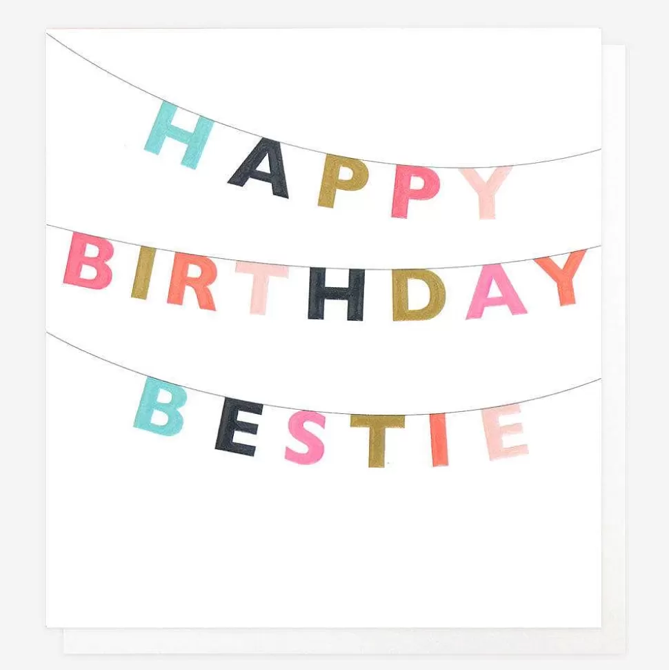 Shop Bunting Happy Birthday Card For Friend Female Relation