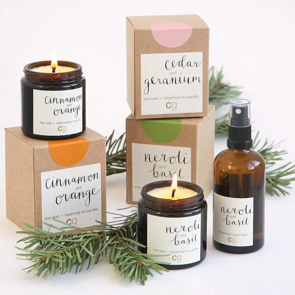 Online Cedar & Geranium Soy Wax Travel Candle Candles & Fragrance