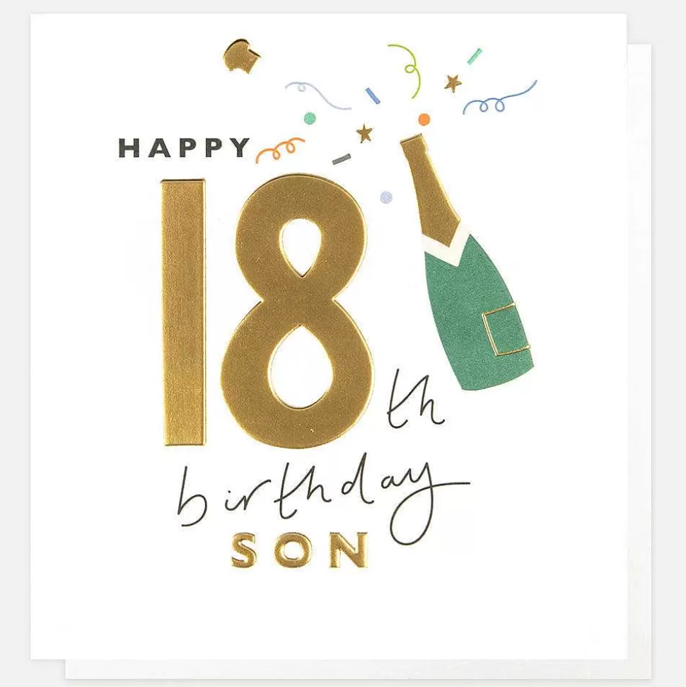Store Champagne 18Th Birthday Card For Son By Age