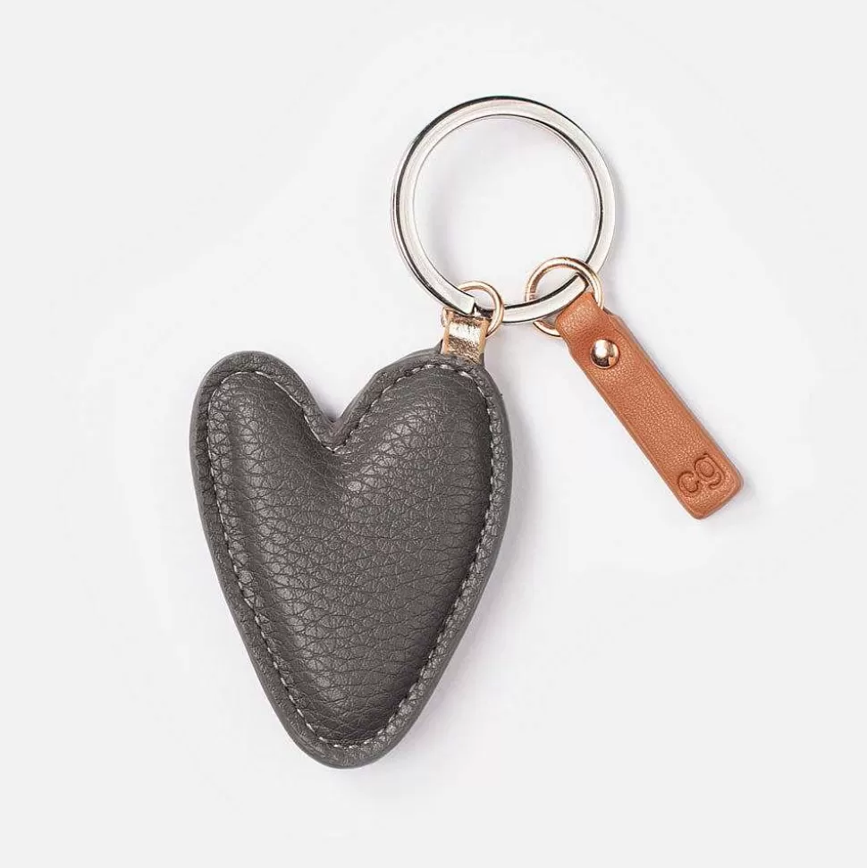 New Charcoal Heart Keyring Keyrings & Bag Charms