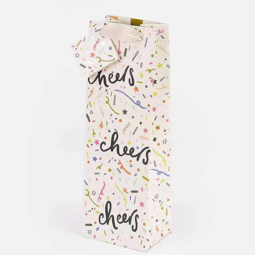 Online Confetti Cheers Bottle Gift Bag Bottle Bags