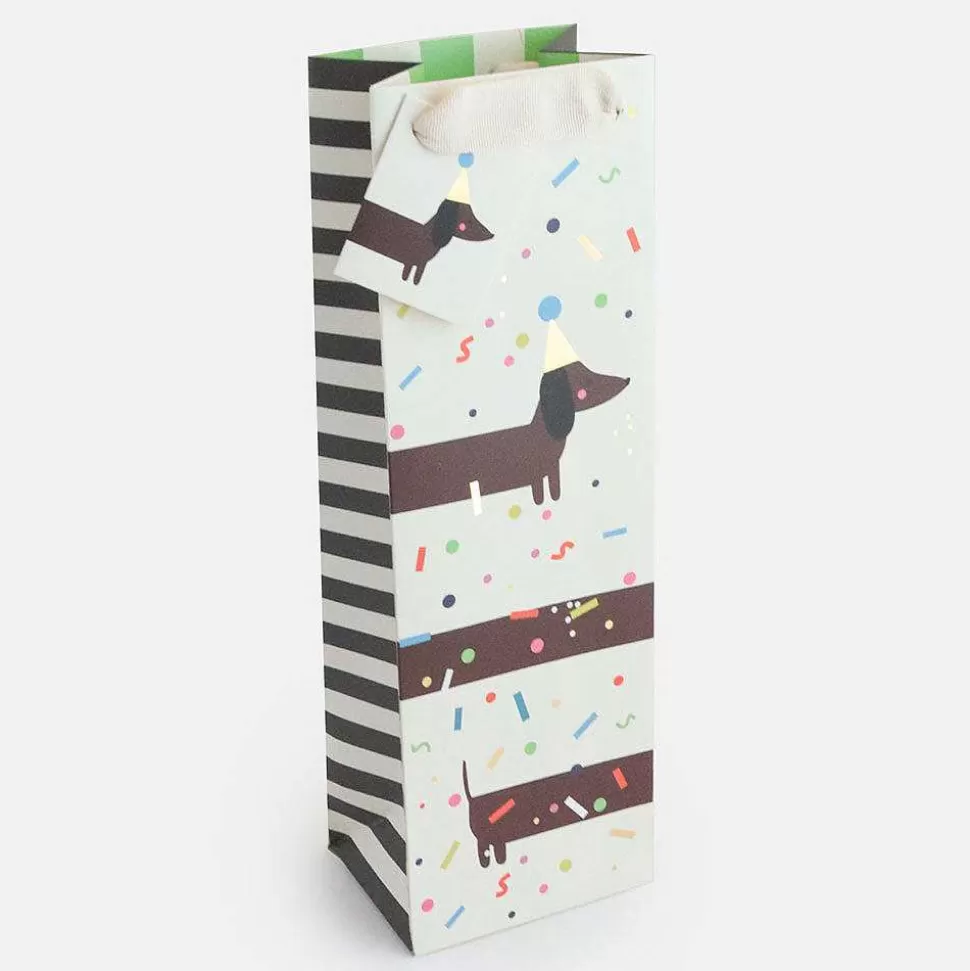 Best Confetti Sausage Dog Bottle Gift Bag Bottle Bags