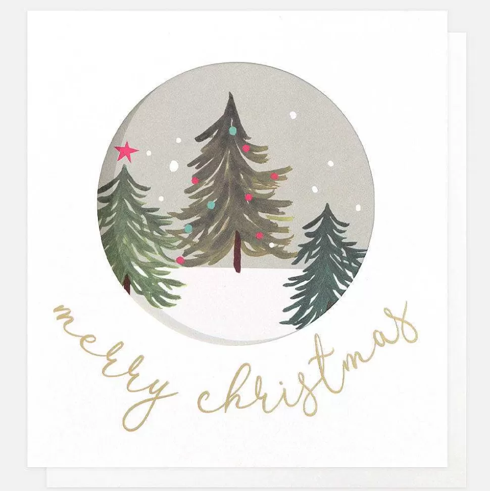 Store Cut Out Trees Christmas Card Christmas Cards