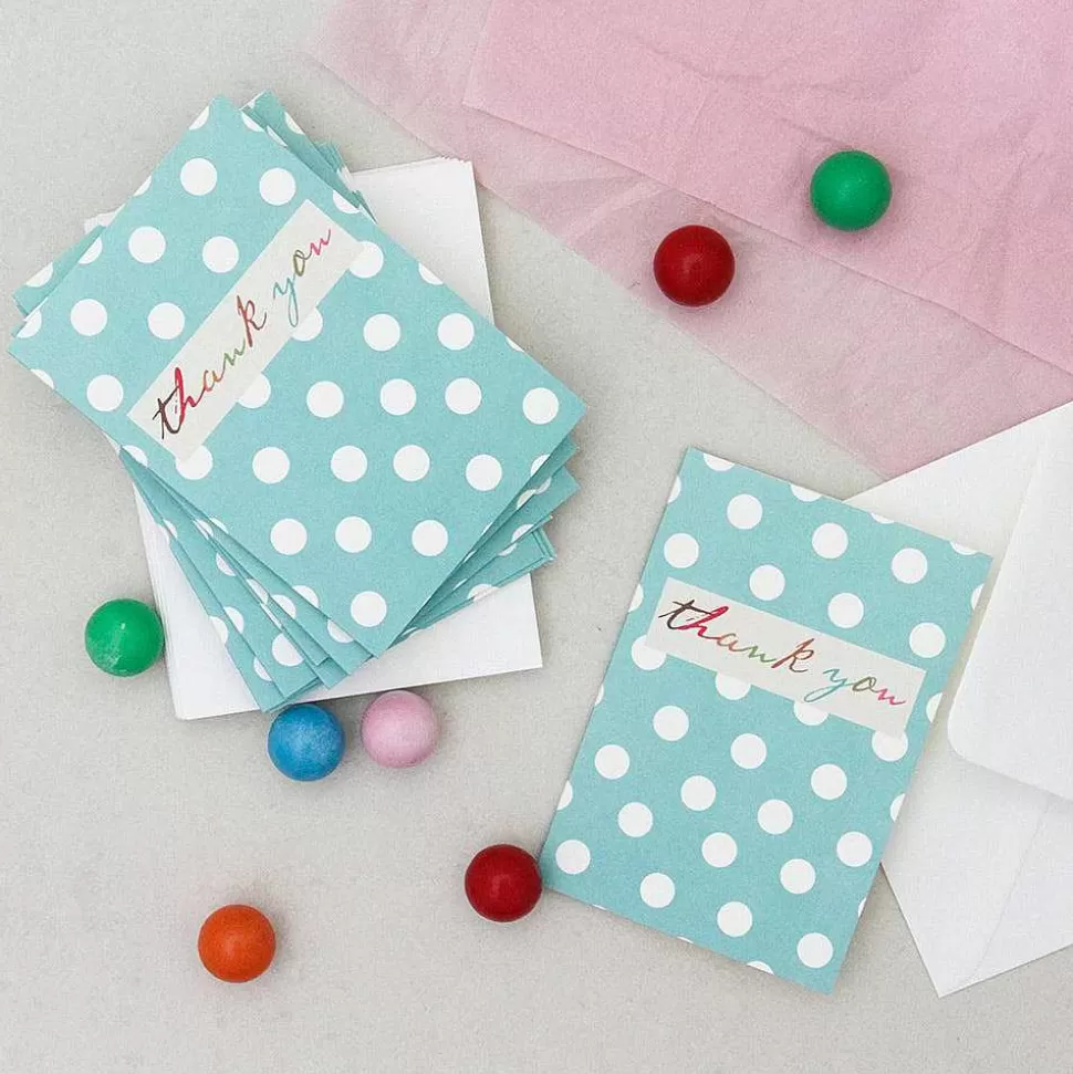Cheap Dotty Thank You Notecards Pack Of 10 Thank You Card Packs