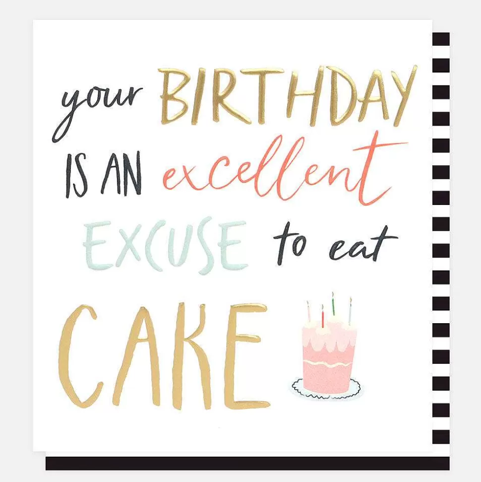 Shop Excuse To Eat Cake Birthday Card For Them