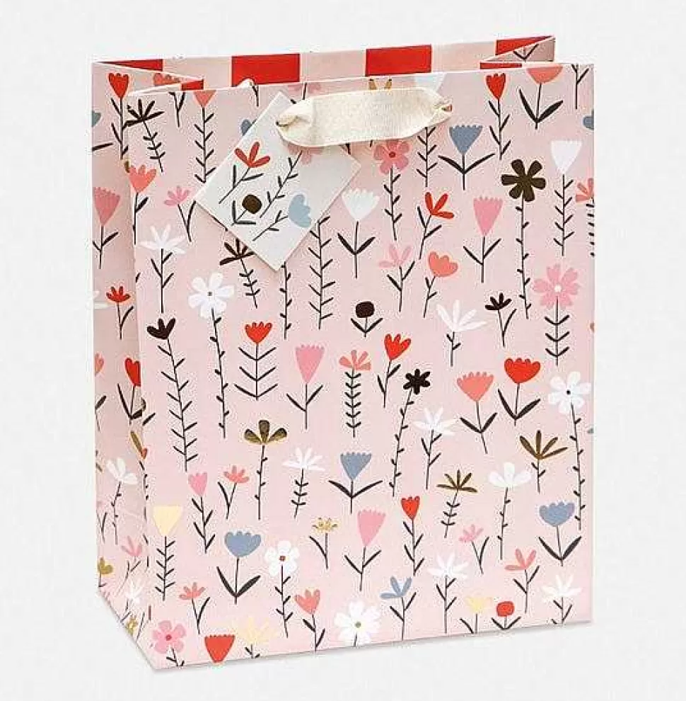 Cheap Fleur Pink Floral Large Gift Bag Gift Bags