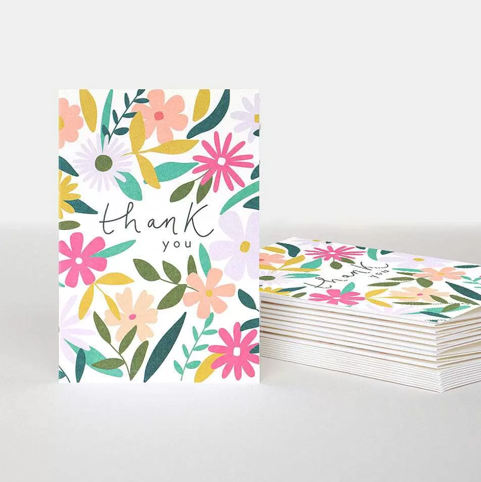 Discount Floral Thank You Notecards Pack Of 10 Thank You Cards
