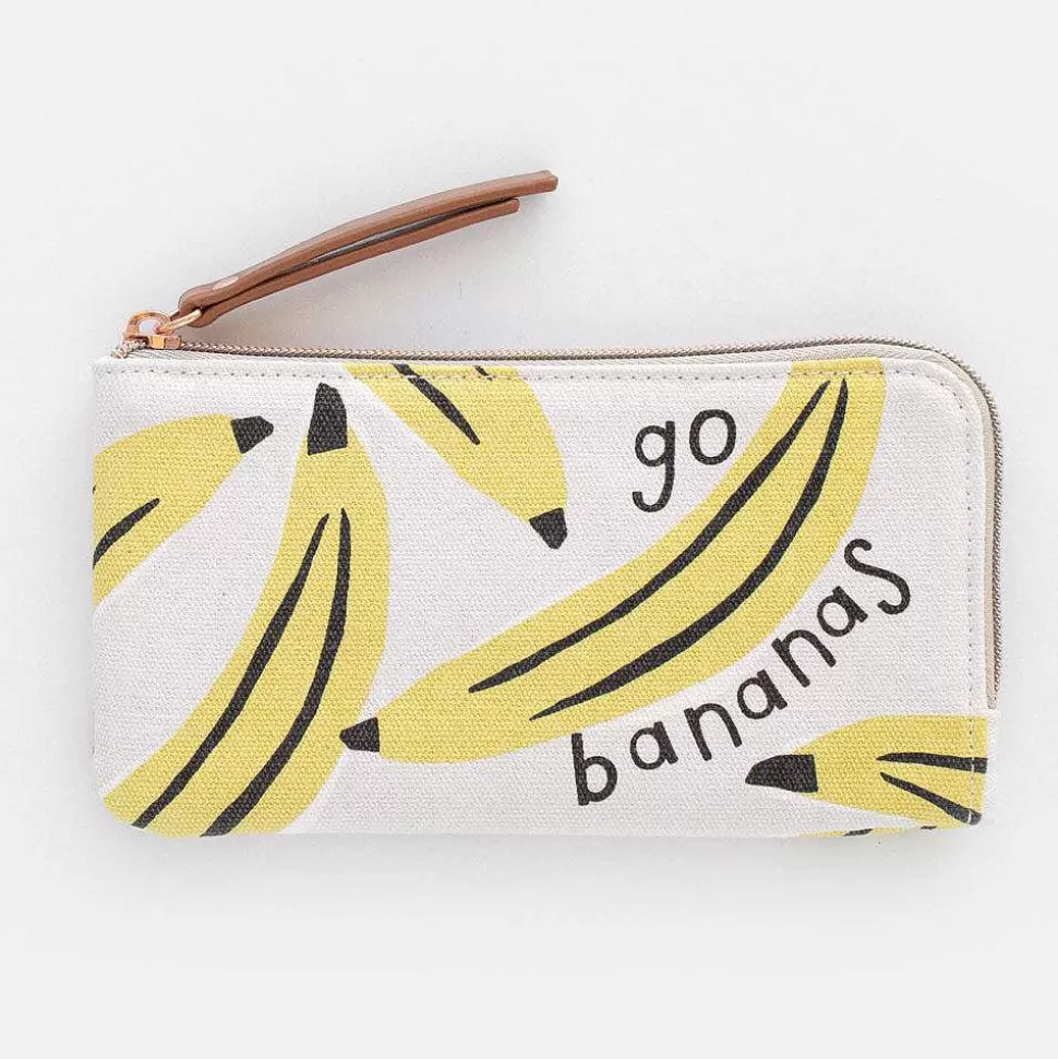 Sale Go Bananas Padded Zip Pouch Pouches