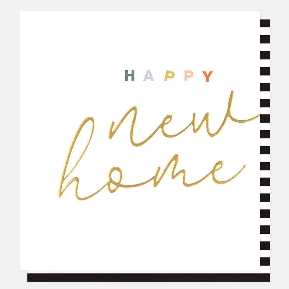 Shop Gold Calligraphy New Home Card New Home Cards