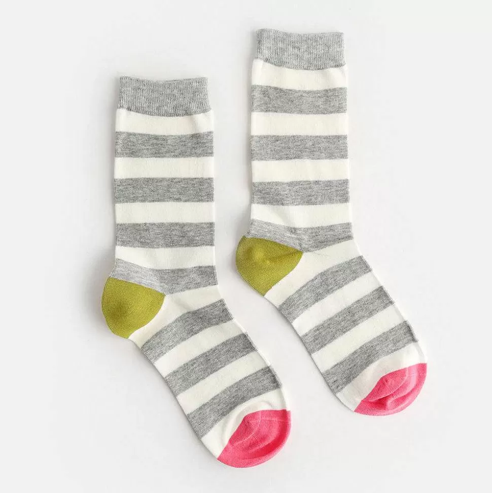 Sale Grey Stripes Socks Socks