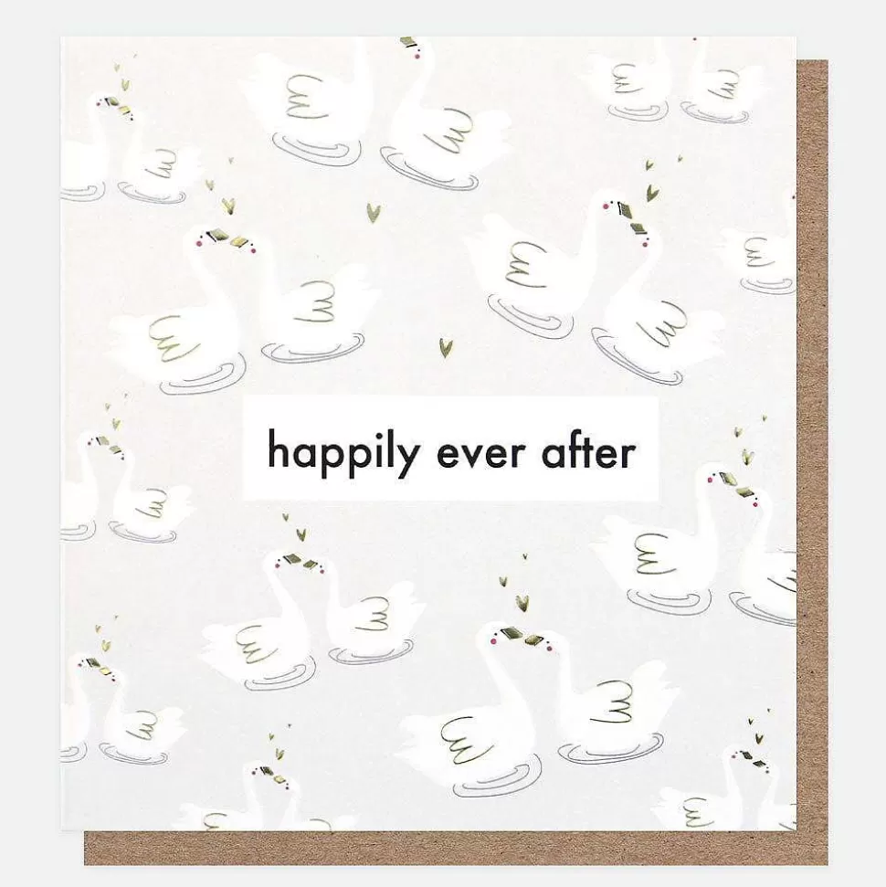 Store Happily Ever After Swans Wedding Card Wedding Cards