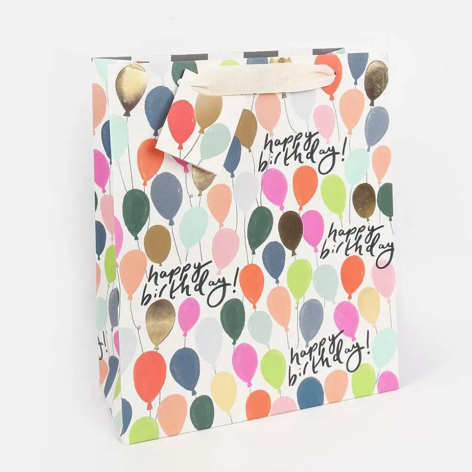 Store Happy Birthday Multi Balloons Large Gift Bag Gift Bags
