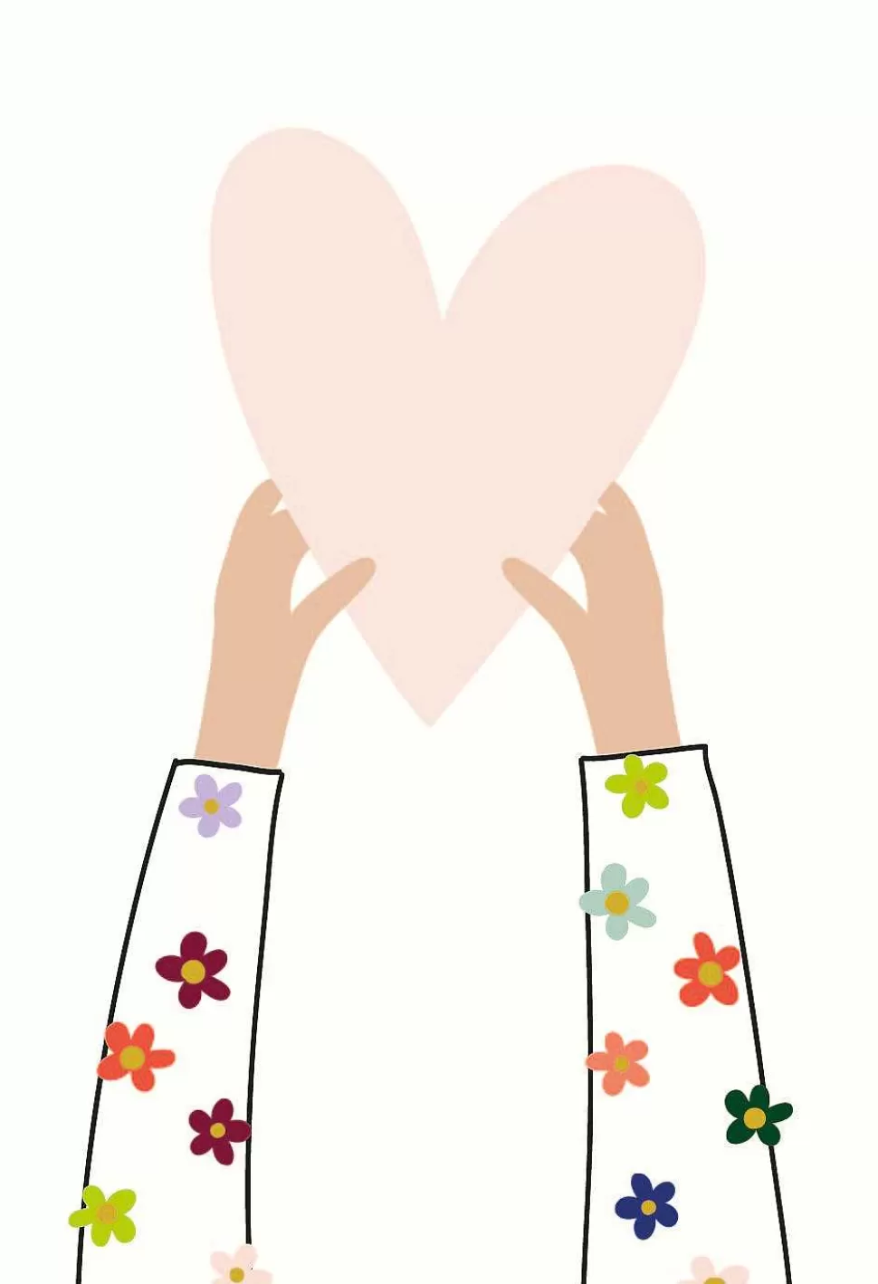 Discount Heart & Hands Blank Notecards Pack Of 10 Packs Of Cards