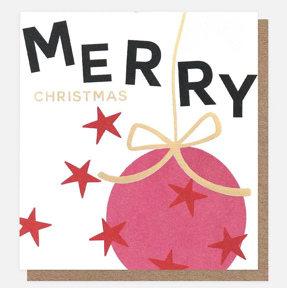 Outlet Holly And Star Bauble Charity Christmas Cards Pack Of 8 Christmas Card Packs