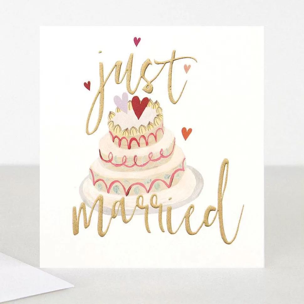 New Just Married Cake Wedding Card Wedding Cards