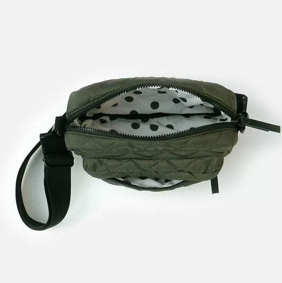 Online Khaki Quilted Crossbody Bag Crossbody Bags