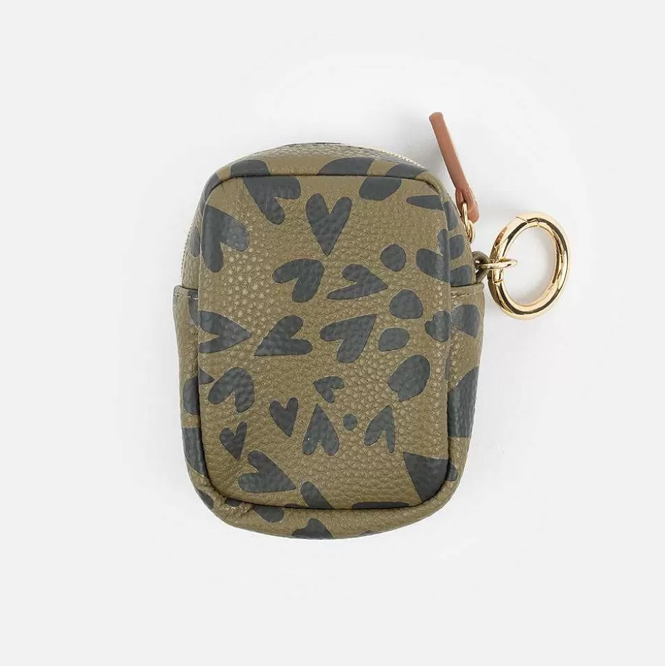 Shop Khaki/Black Heart Treat Holder Treat & Poo Bags Holders