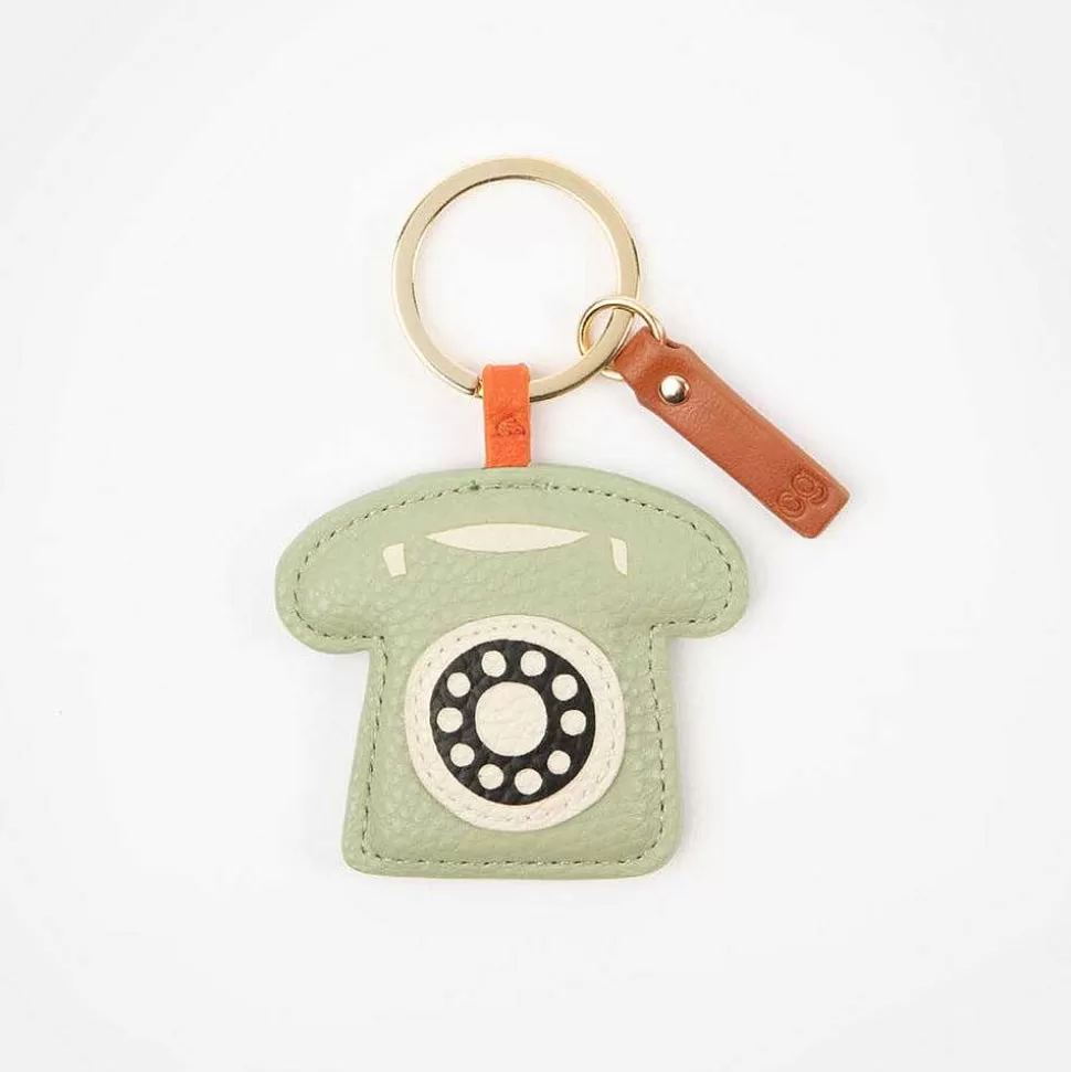 Hot Light Green Telephone Keyring Keyrings & Bag Charms