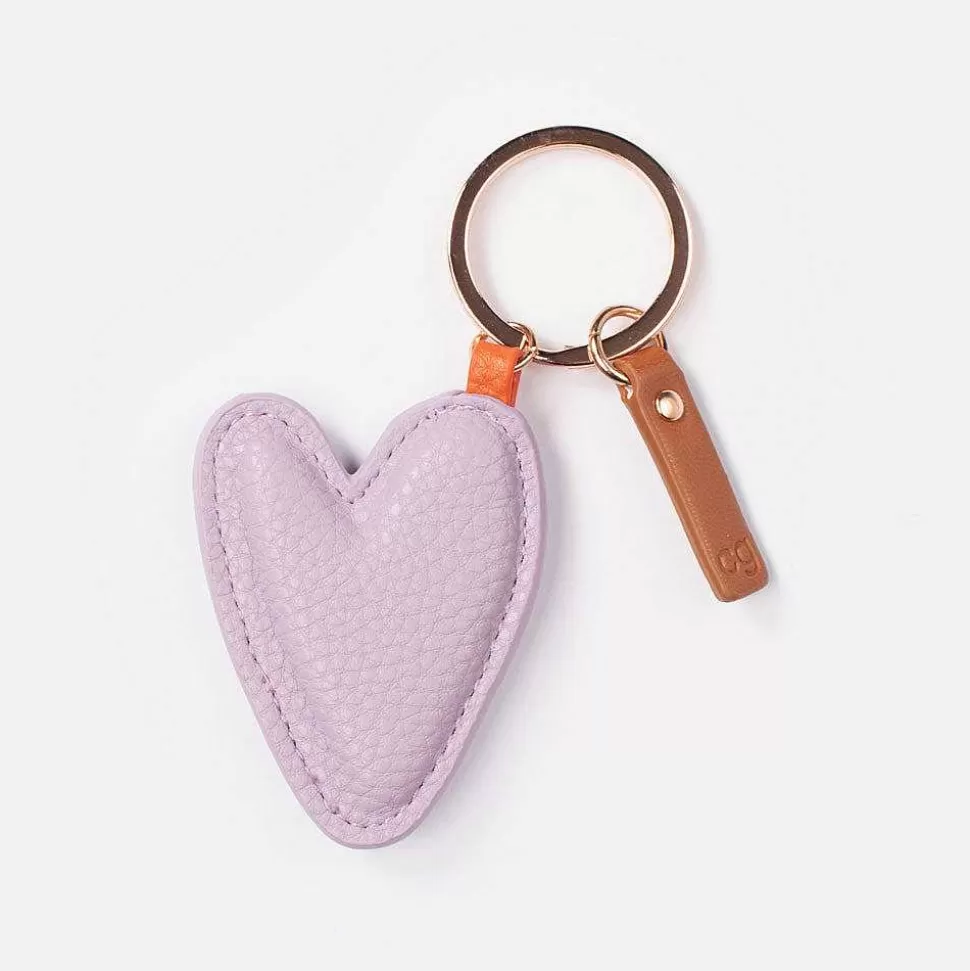 Fashion Lilac Heart Keyring Keyrings & Bag Charms