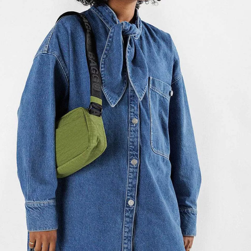 Shop Lime Recycled Nylon Crossbody Camera Bag Nylon Bags