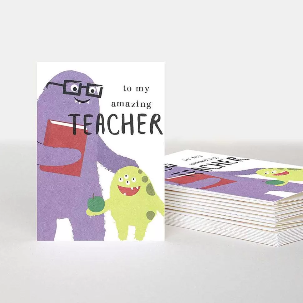Discount Little Monster Teacher Thank You Card Pack Of 10 Thank You Card Packs