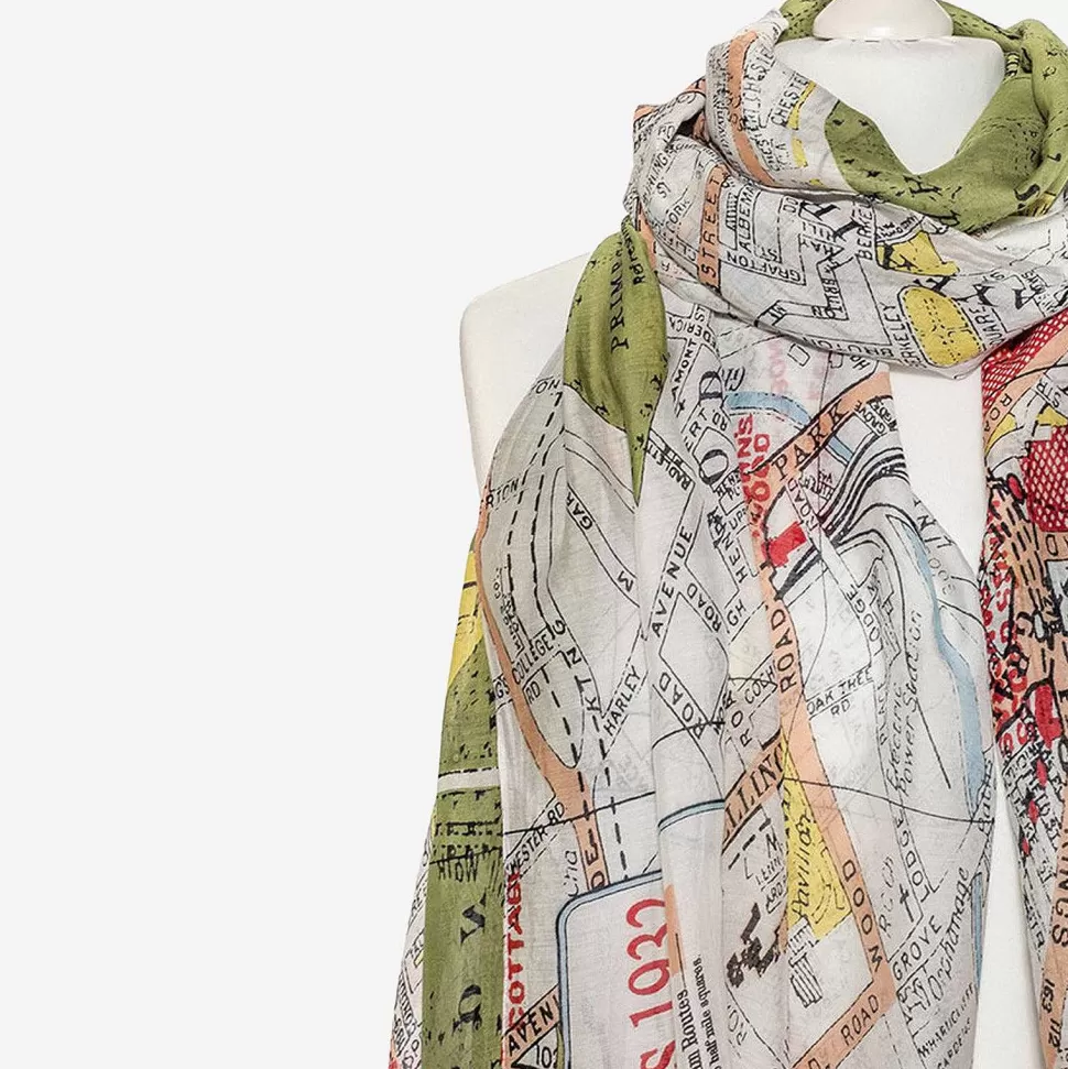 Sale London Map Scarf Scarves