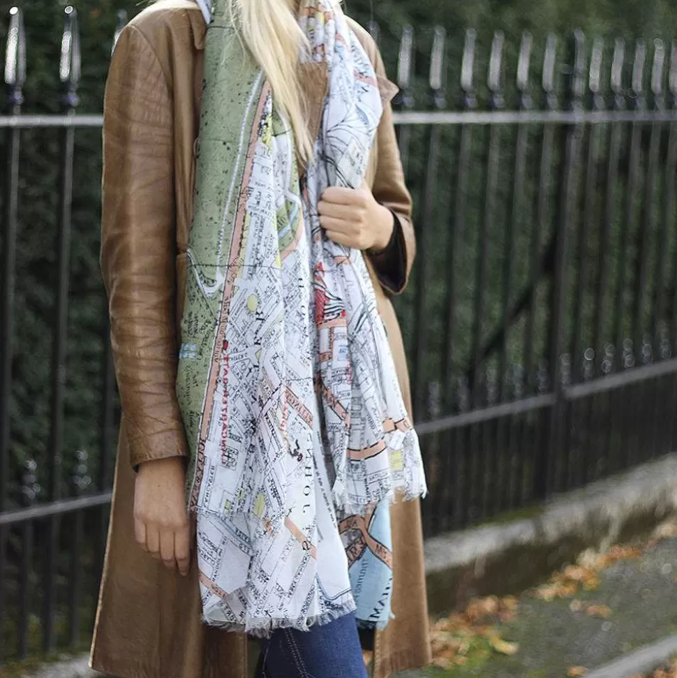 Sale London Map Scarf Scarves