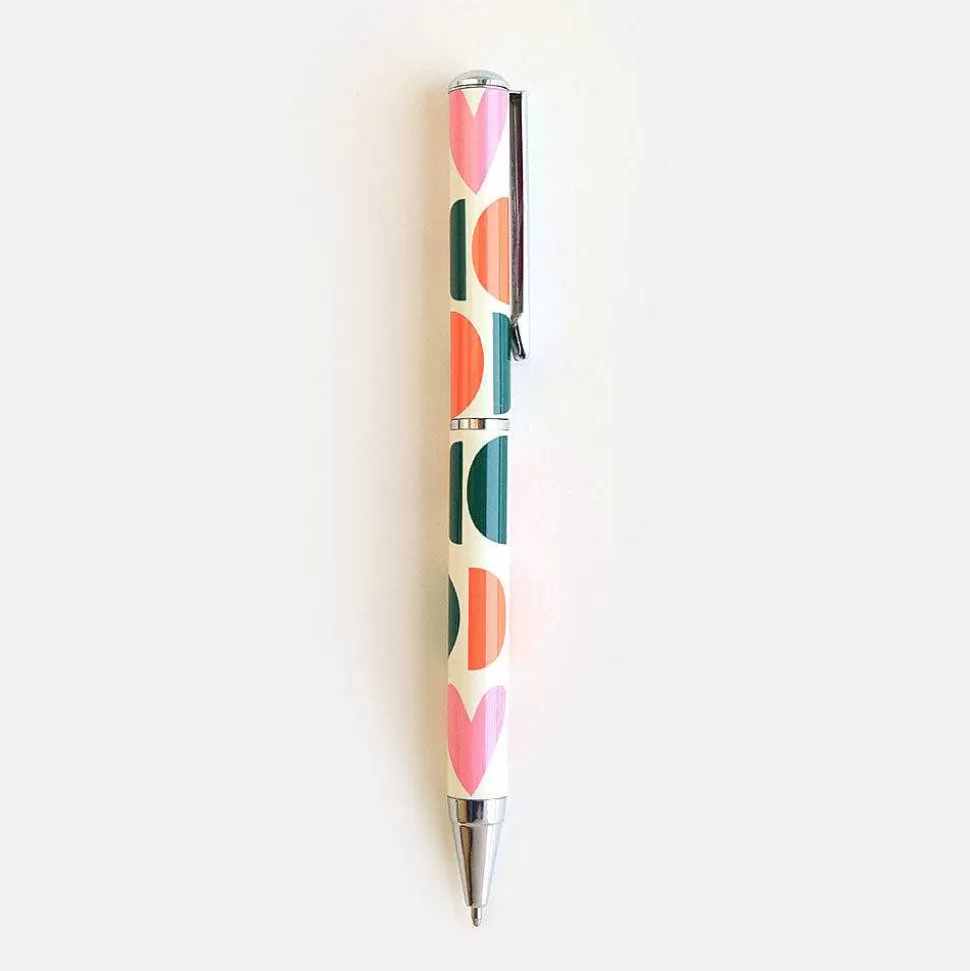 New Multi Geo Heart Boxed Pen Pens