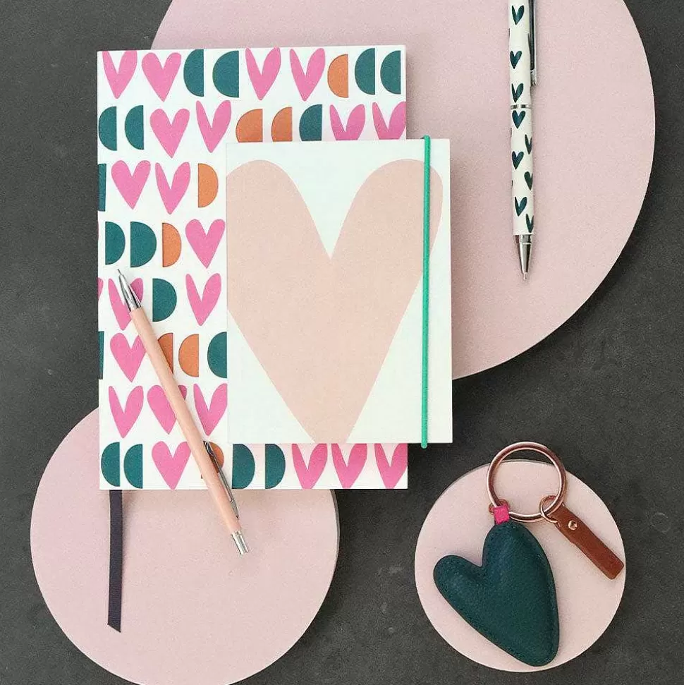 Online Multi Geo Hearts Cut Out Soft Cover Notebook Notebooks