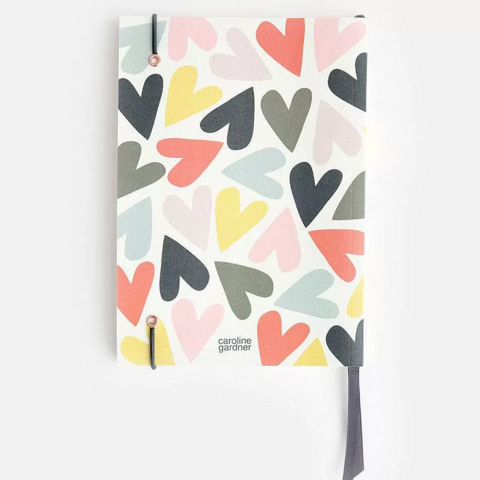 Outlet Multi Hearts A5 Soft Cover Notebook Notebooks