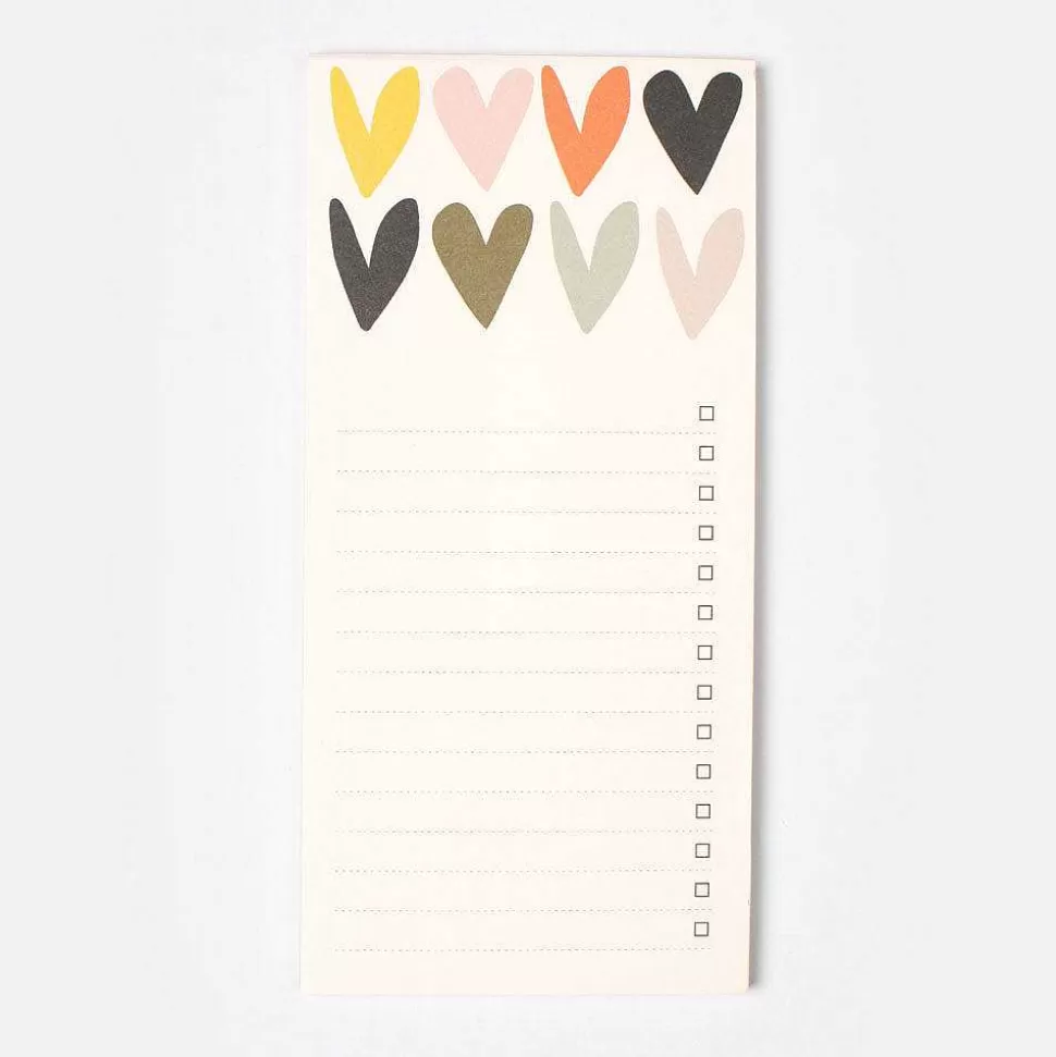 New Multi Hearts List Pad List Pads & Desk Pads