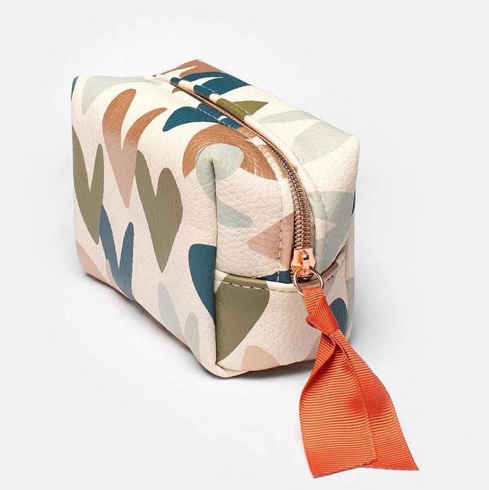 Fashion Multi Hearts Mini Cube Cosmetic Bag Travel Accessories