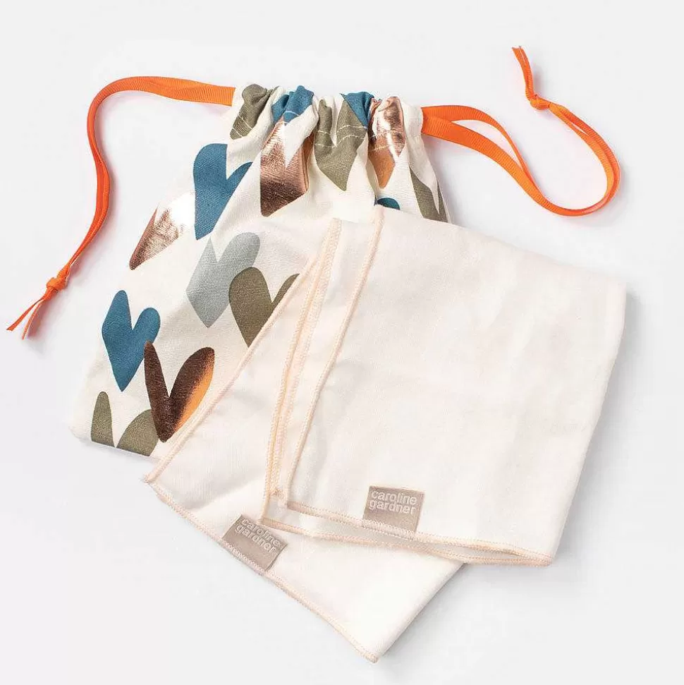 Discount Multi Hearts Natural Fibre Face Cloths Travel Accessories