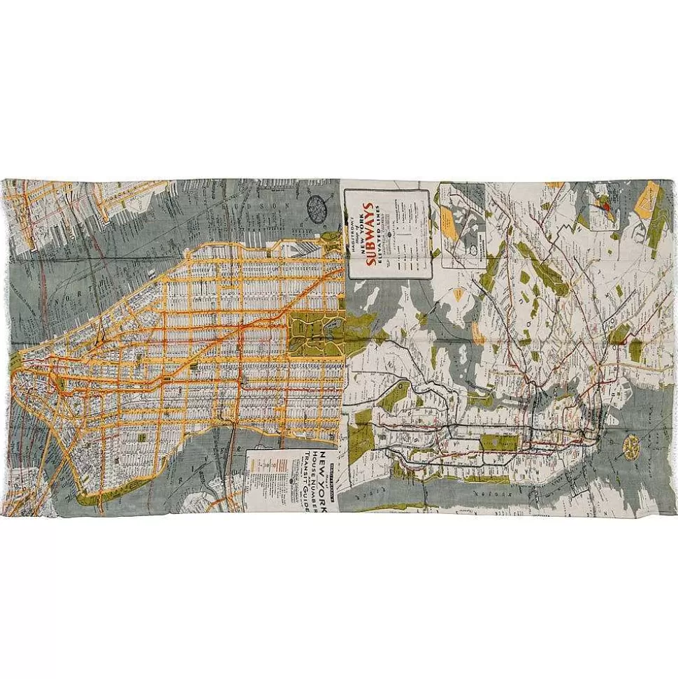 Best Sale New York Map Scarf Scarves