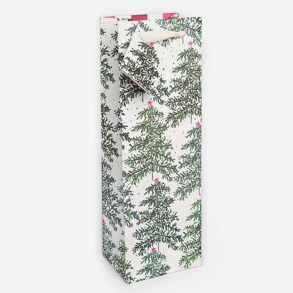 Store Painted Trees Christmas Bottle Gift Bag Bottle Bags