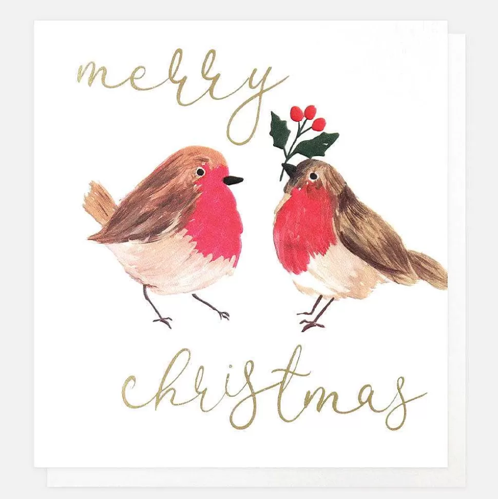 Sale Pair Of Robins Charity Christmas Card Pack Of 8 Packs Of Cards