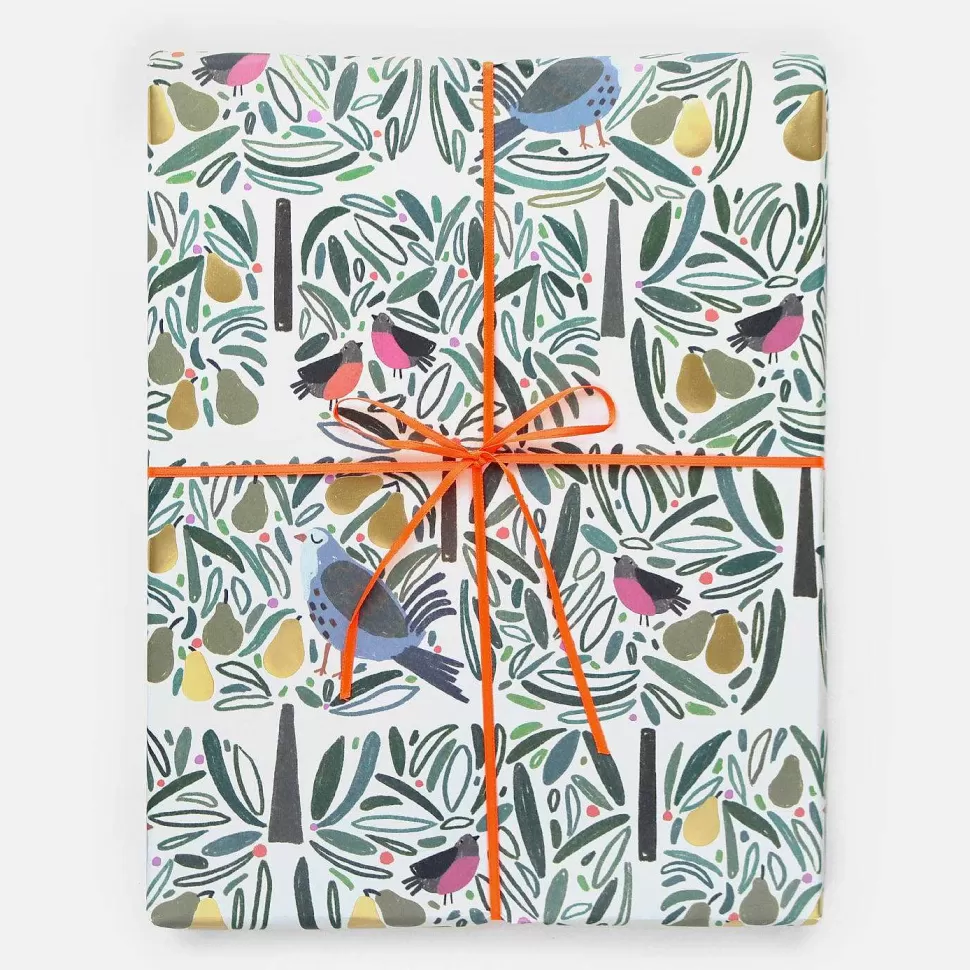Shop Partridge In A Pear Tree Christmas Wrapping Paper Christmas Gift Wrap