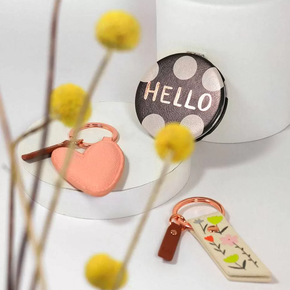 Sale Peach Heart Keyring Keyrings & Bag Charms