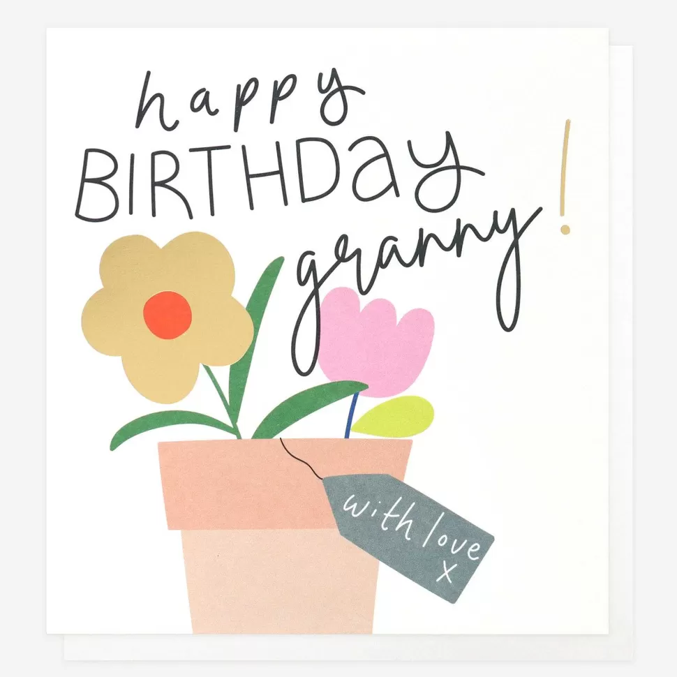 Shop Plants Birthday Card For Grandma Female Relation